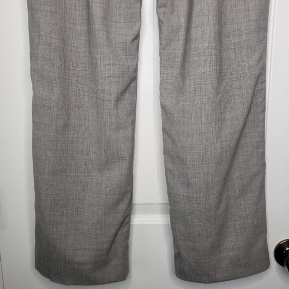 Pendleton Virgin Wool Dress Pants Womens 12 Petite Gray Wide Leg Lined Trousers - Picture 10 of 15